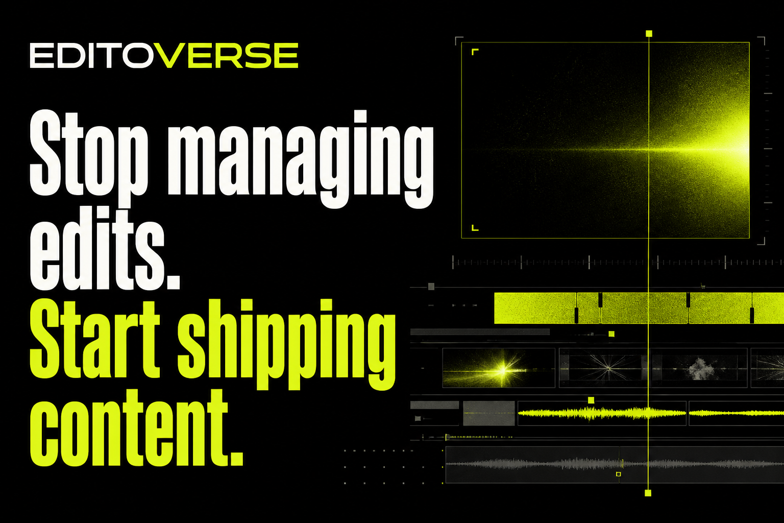 EditoVerse video editing service website