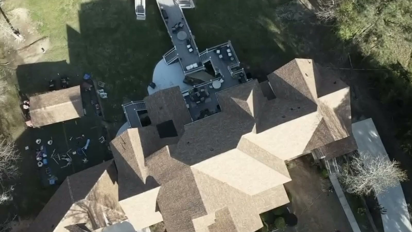 Aerial roof reference film