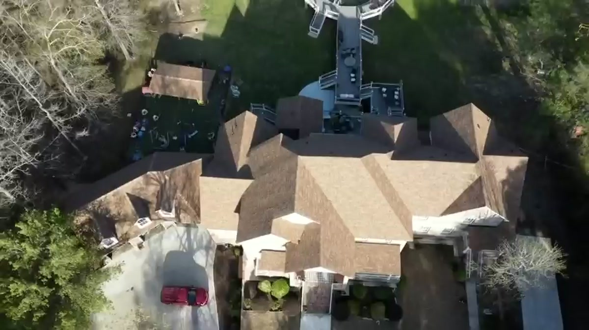 Roof overview from supplied reference footage