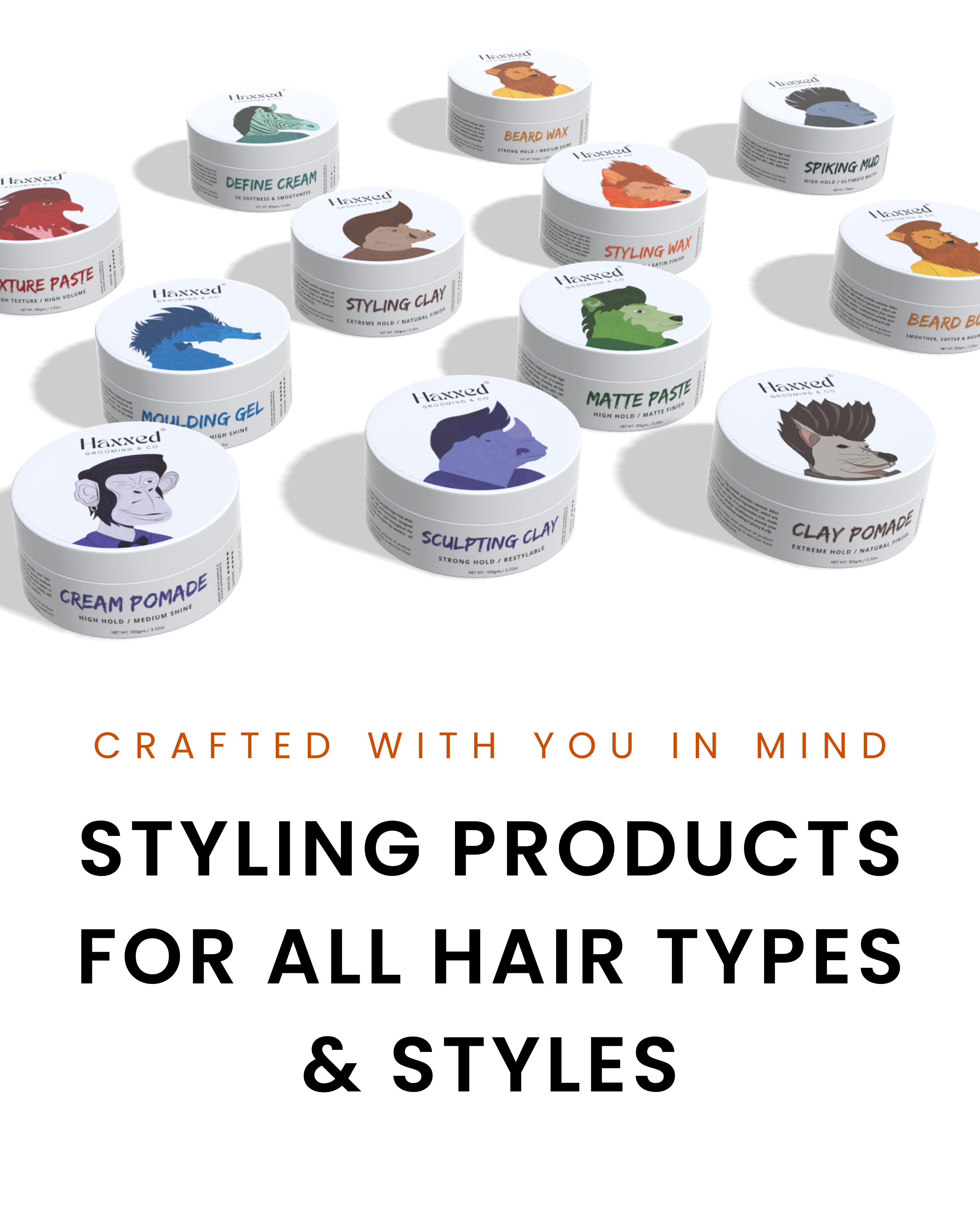Styling products for all hair types & styles.