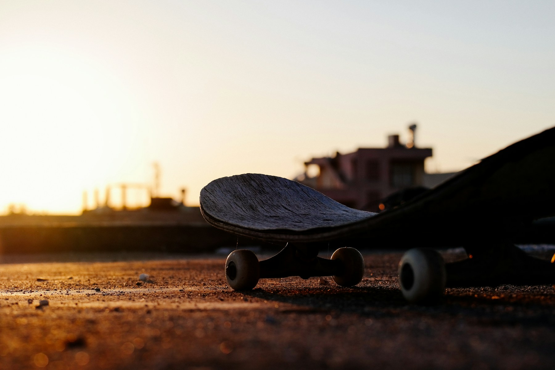 Skateboard wheel and deck macro